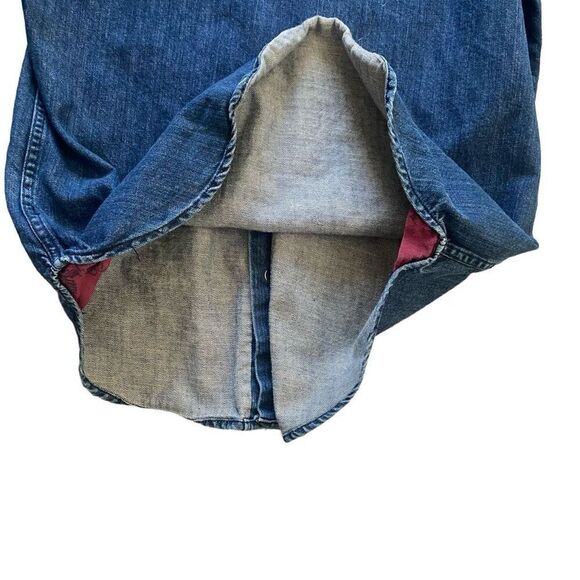 Robert Mondavi Crawford Denim Western Pearl Snap sz XS Wine Button Up Shirt Top - Picture 10 of 11